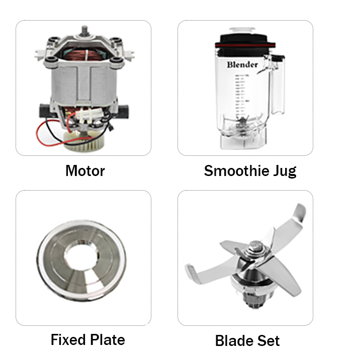 Heavy Equipment Kitchen - Mixeur-blender professionnel haute puissance 1,8 L