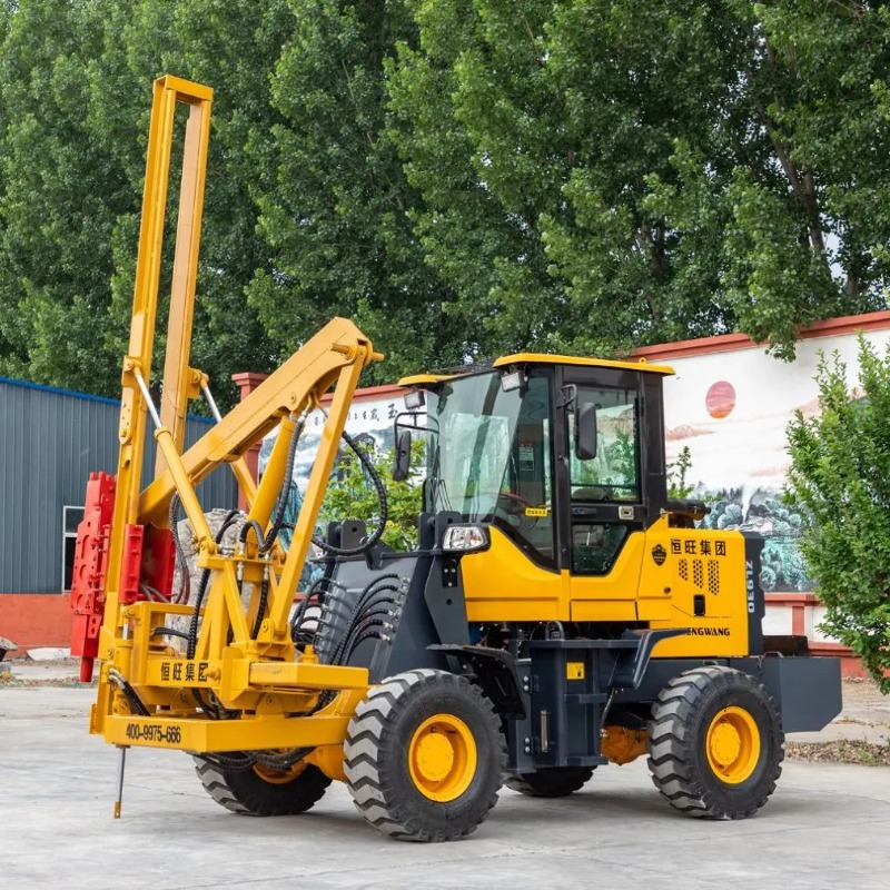 Heavy Equipment For Construction - Pileur hydraulique robuste pour poteaux à
