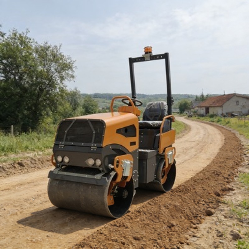 Heavy Equipment For Construction - Compacteur vibrant routier robuste pour sols