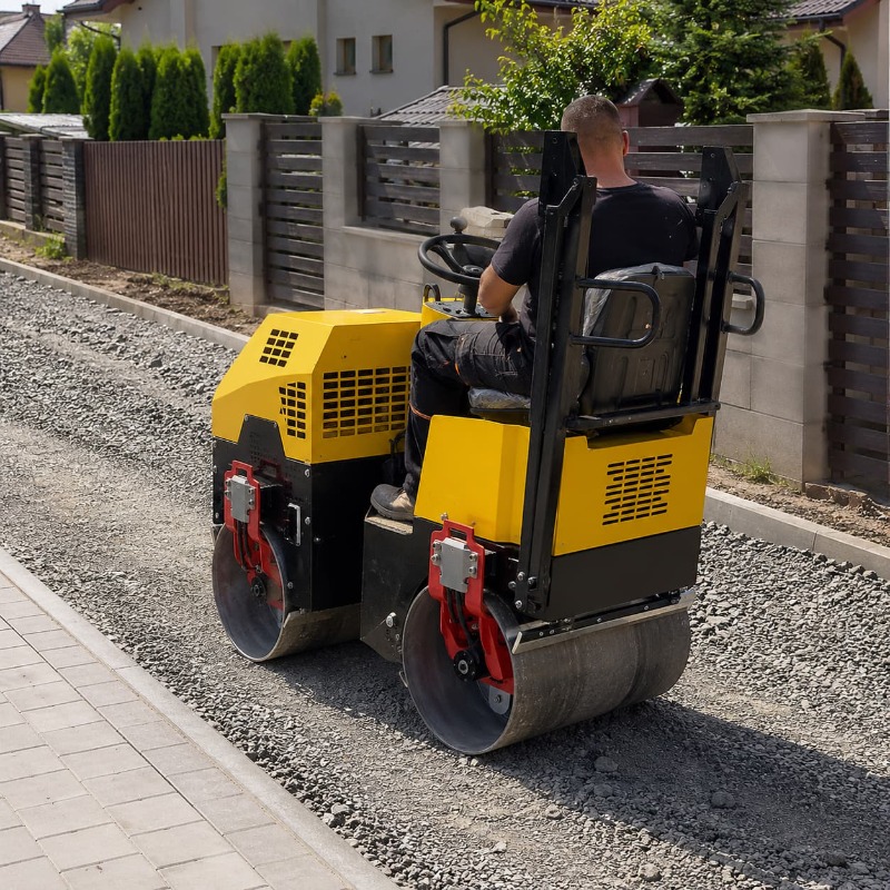 Heavy Equipment For Construction - Compacteur vibrant à double tambour, équipement